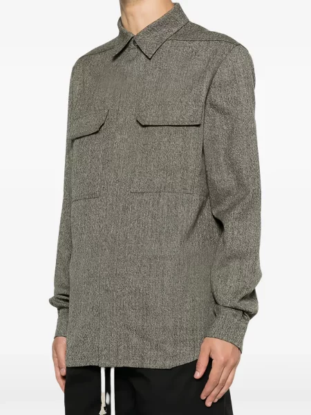 Cămașă Rick Owens melange gri