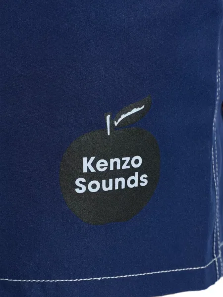 Долнища на бански Kenzo с принт синьо