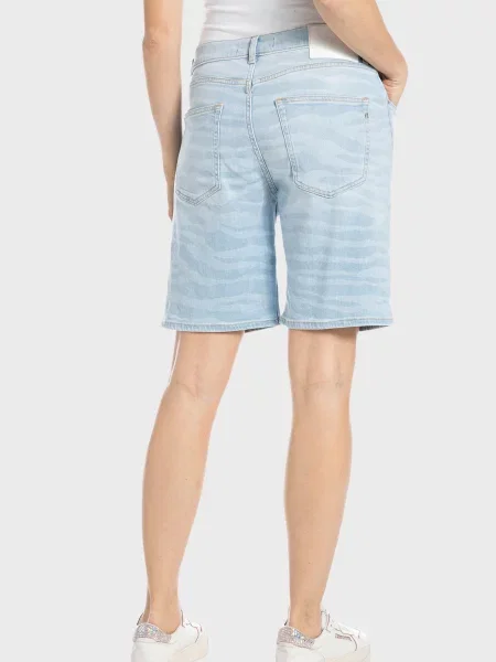 Джинсовые шорты Replay голубые