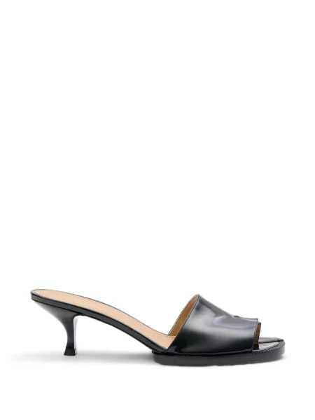 Papuci tip mules Maison Margiela din piele negru