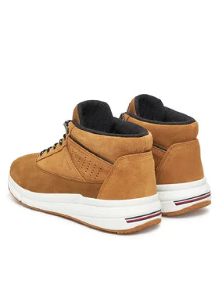 Tommy Hilfiger Čevlji W NBK SDE HYBRID BOOT rjava