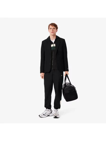 Lacoste Kolorowa Bluza Z Kapturem Zapinana Na czarny