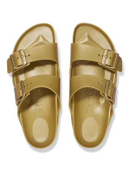 Dámske Zlaté šľapky Birkenstock Arizona Eva Narrow modrá