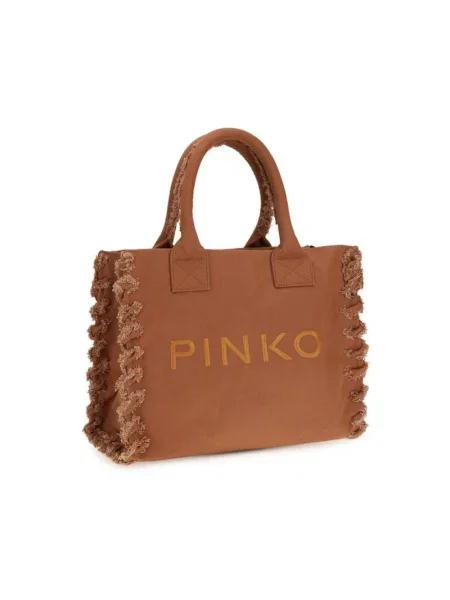 Torba plażowa Pinko brązowa