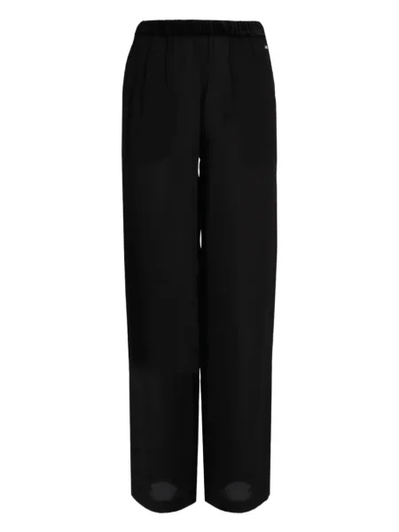 Pantaloni Armani Exchange de catifea alergare negru