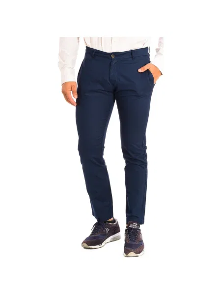 Pantaloni La Martina albastru