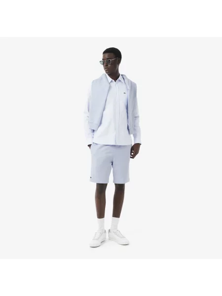 Lacoste Szorty Z Polaru Regular Fit niebieski