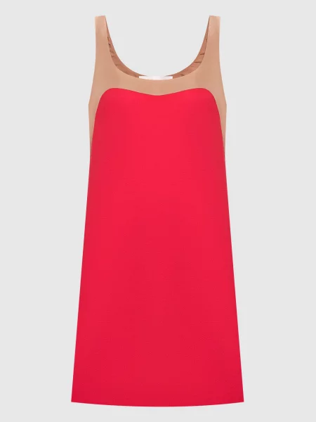 Шерстяное платье Valentino красное