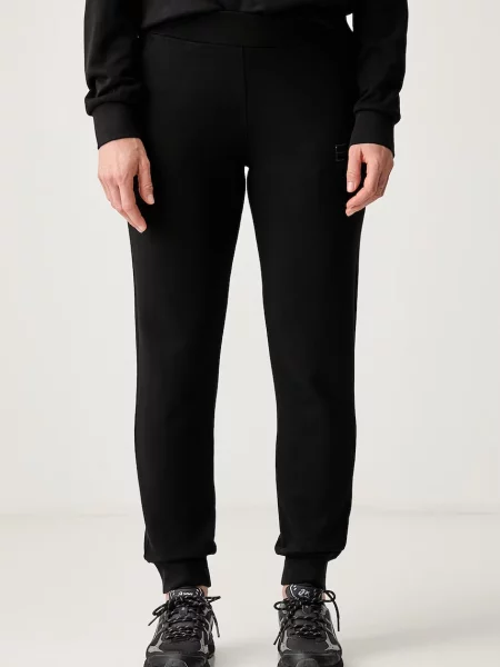 Emporio Armani pantaloni de trening pentru femei cu negru