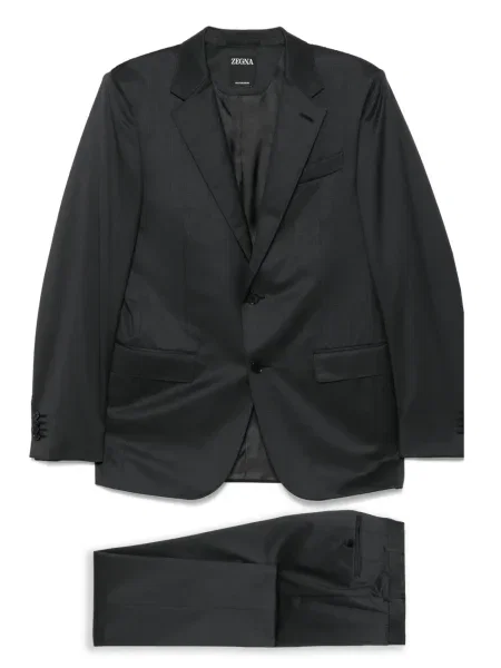 Costum Zegna de lână de costum gri