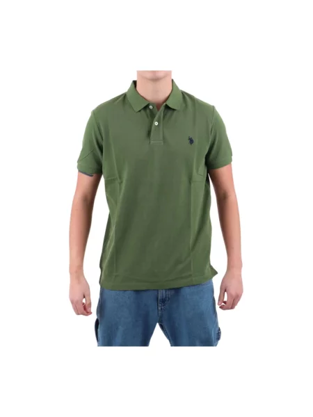 Krótka koszulka polo U.s Polo Assn. zielona