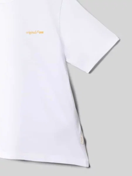 T-shirt z nadrukiem z motywem z tyłu model MONTAUK' Jack & Jones biała