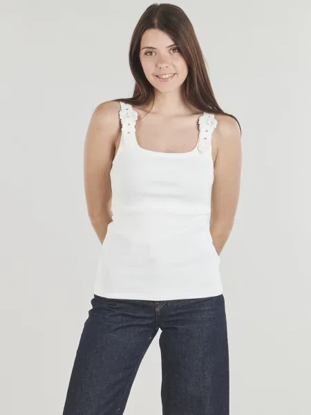 Top Versace Jeans Couture alb