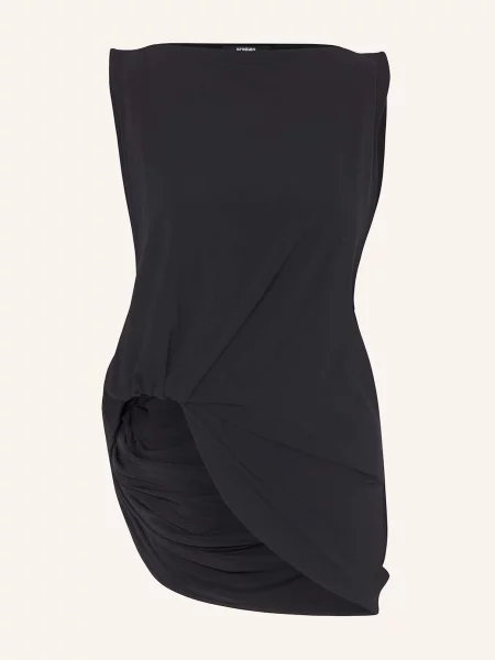 Top Jacquemus bez rękawów czarny