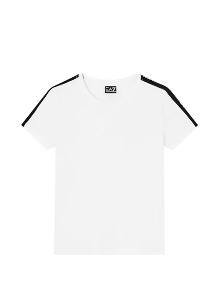 Tricou Ea7 Emporio Armani cu autograf alb
