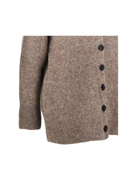Kardigan Emporio Armani wełniany brązowy