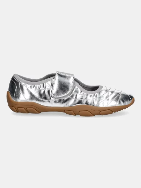 Steve Madden baleriny Scooter srebrne