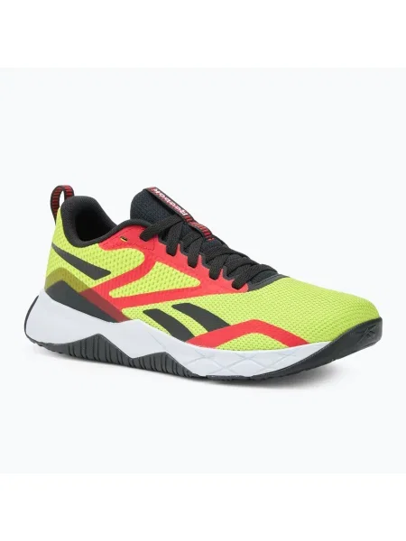 Мъжки обувки за тренировка Reebok NFX acid yellow/black/vector red черно