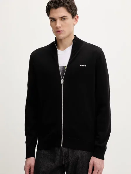 HUGO cardigan din San Jacomo-C negru