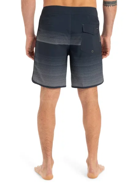 Spodenki boardshort dla Mężczyzn SURFSILK SCALLOP czarny