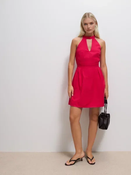 Kostiumas mini mini suknelė Mohito rožinė