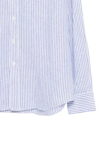 Pruhované pruhované košile Alessandro Gherardi bílé