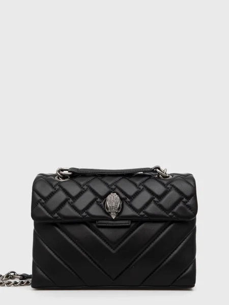 Usnjena torbica Kurt Geiger London črna