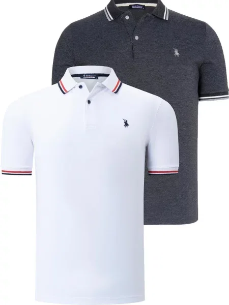 Tricou polo Dewberry alb