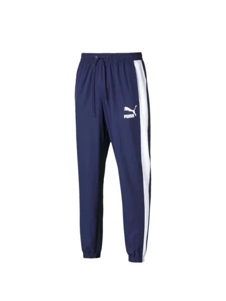 Pantaloni Puma alergare albastru