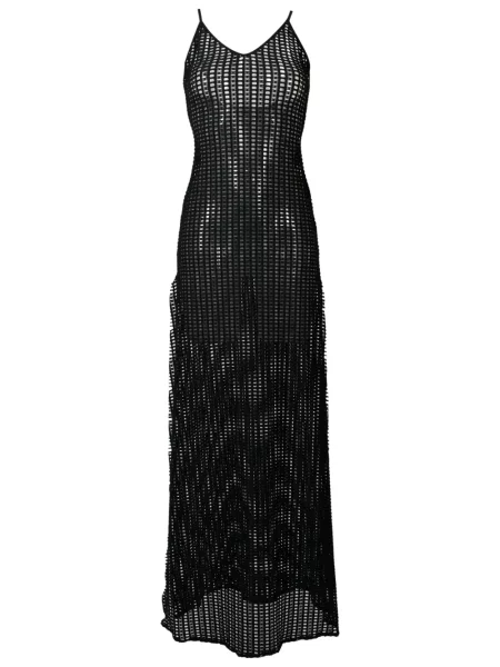 Rochie maxi Amir Slama tricotate de costum negru