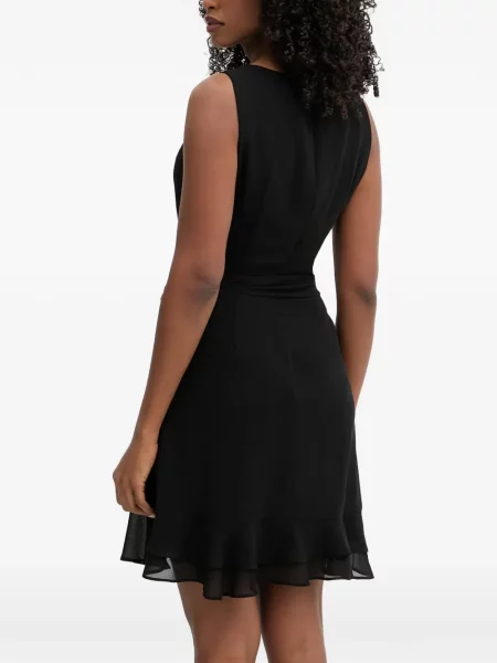 Rochie mini Morgan cu volane plic negru