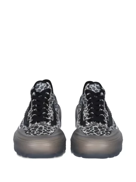 Sneakerși Vans cu platformă cu imagine cu model leopard gri