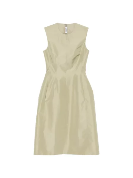 Rochie midi Jil Sander fără mâneci verde