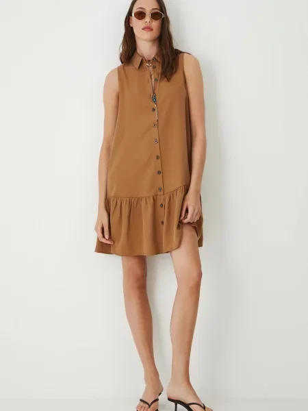 Сукня Medicine mini oversize коричневий