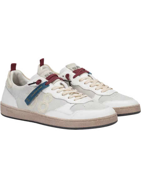 Pantofi Sun68 alb