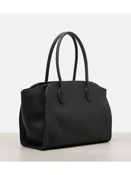 Geantă shopper The Row din piele verde