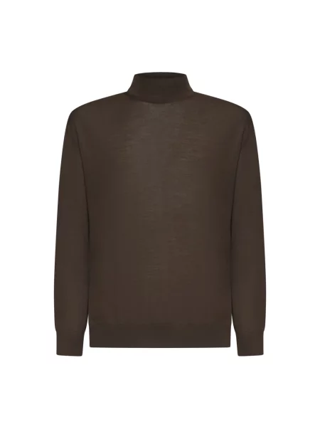 Sweter D4.0 wełniany brązowy
