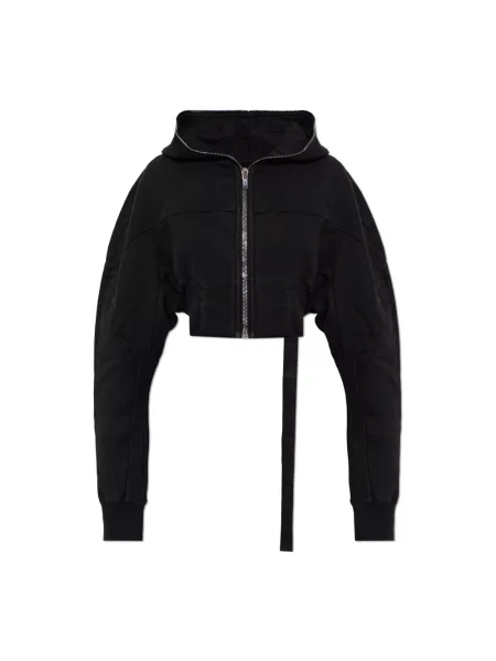 Bluza z kapturem Rick Owens czarna