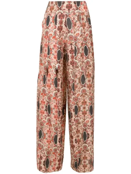 Pantaloni Amir Slama cu model floral cu imagine