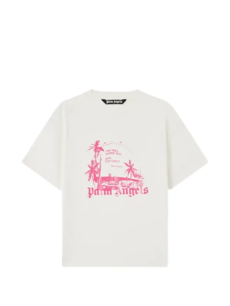 Grafic tricou Palm Angels cu imagine cu nervuri