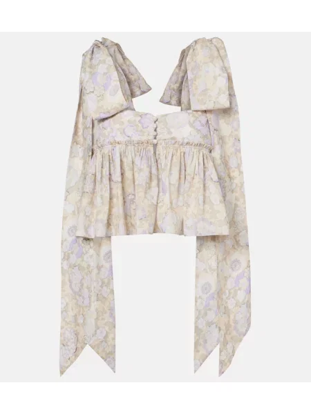 Top Chloé cu model floral violet
