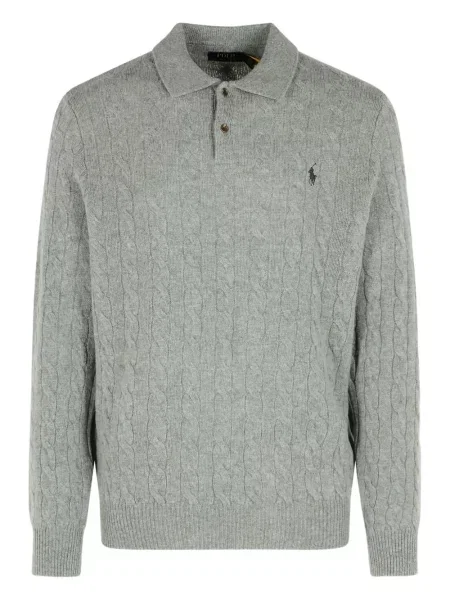 Μικρός κασκέτο Polo Ralph Lauren με χαμηλή μέση υφαίνω διαγωνίως πράσινο