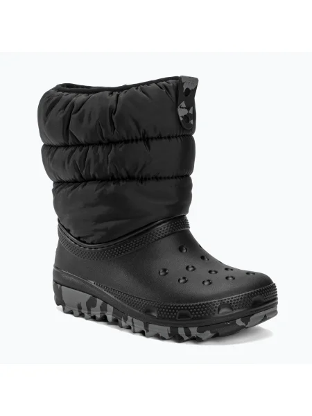 Crocs Classic Neo Puff юношески ботуши за сняг черни