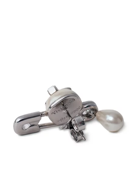 Cercei Vivienne Westwood reflectorizante argintiu