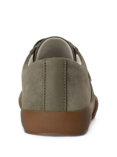 Sneakers Lauren Ralph Lauren με κορδόνια με δαντέλα με αυτόγραφο πράσινο