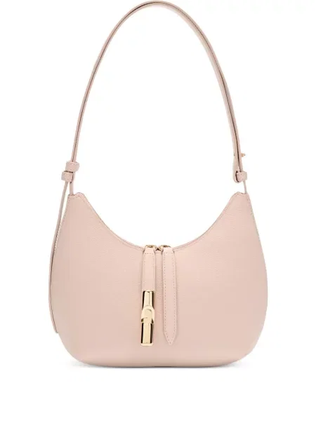 Geanta de piele Furla din piele roz