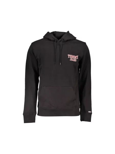 Bluza z kapturem Tommy Hilfiger z kapturem czarna