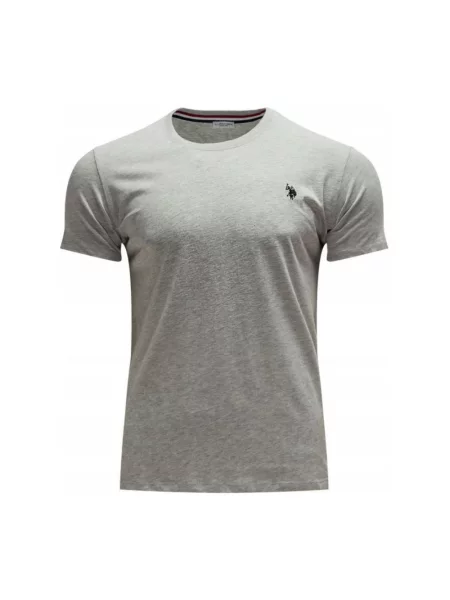 Koszulka polo U.s Polo Assn. z logo szara