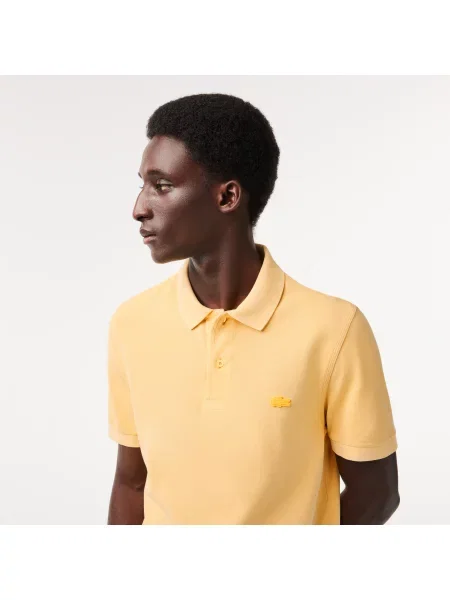 Lacoste Koszulka Polo Z Bawełny Organicznej żółta