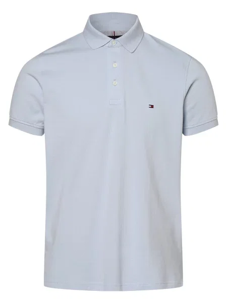 Tommy Hilfiger Polo Błękitny niebieska